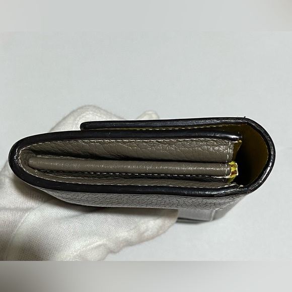 Céline VGUC Pebbled Grey Leather Continental Wallet $970 Retail - Picture 9 of 15